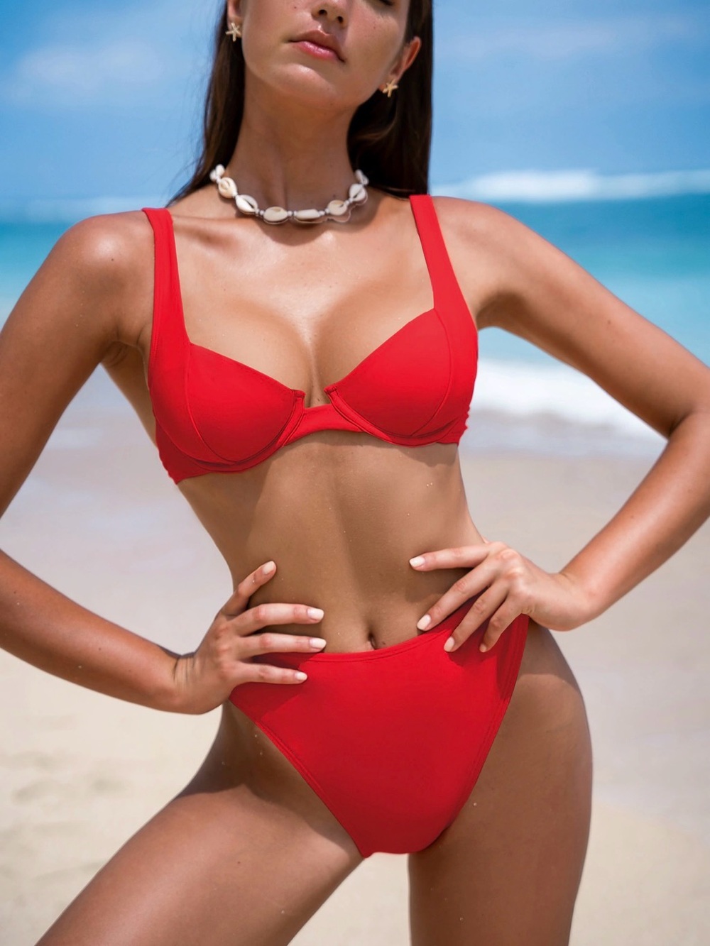 NWT Cupshe Red Bikini Set - Size S, M